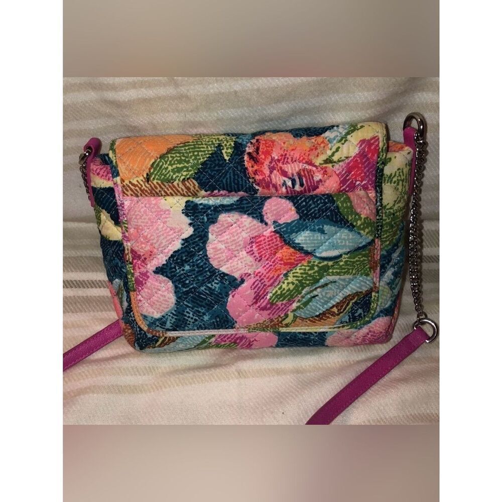 Vera Bradley Superbloom Print Floral Quilted Small Crossbody Bag Purse - Picture 2 of 15